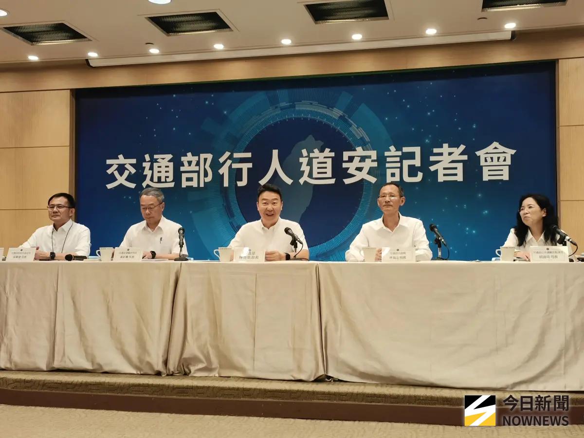 ▲交通部今（6）日召開道安記者會，部長陳世凱表示，114年1-5月道路交通事故整體死亡人數為108年以來最低。（圖／記者許若茵攝）