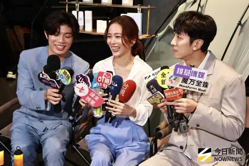 高宇蓁和陳峻廷、張哲偉一起出席記者會。(圖/記者吳翊緁攝) ▲高宇蓁和陳峻廷、張哲偉一起出席記者會。(圖/記者吳翊緁攝)