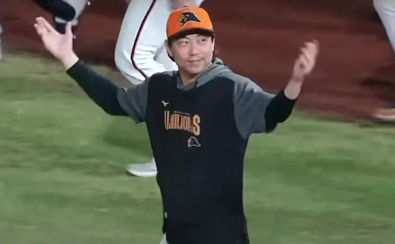 ▲統一獅總教練林岳平表示，接受昨晚的本壘攻防戰判決結果，並檢討前2棒打者未能有效推進跑者。（圖／截圖自CPBL TV）