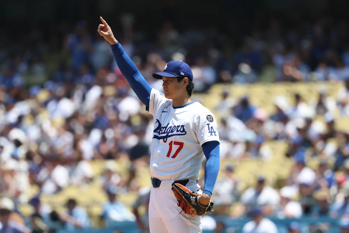 ▲道奇球星大谷翔平以二刀流登場，投4局飆8K僅失1分，打擊則敲出本季第39轟、同時達成MLB生涯千安里程碑，可惜道奇最終仍以3：5不敵紅雀。（圖／路透／達志影像）