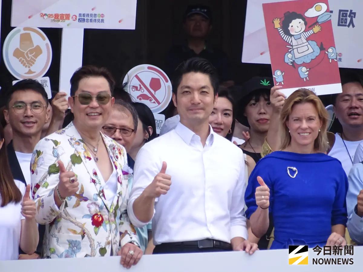 ▲台北市長蔣萬安出席「我宣誓」及「我看得見您您看得見我」守護安全記者會。（圖／記者呂炯昌攝，2025,08.07）
