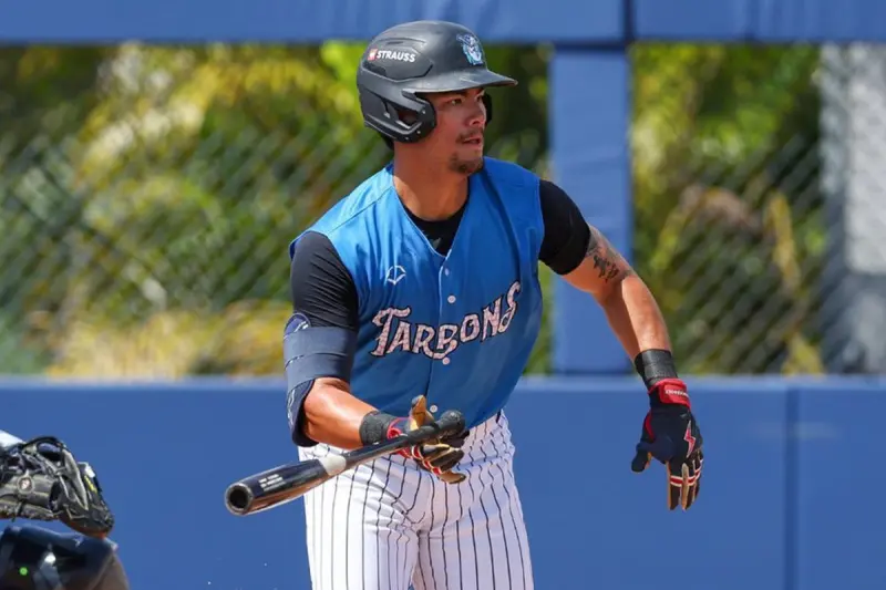 ▲現年23歲的台裔和加拿大裔混血的球員林台加（Tyler John Wilson），於台灣時間(7)日被洋基升上高階1A，目前所屬球隊佛羅里達州海盜隊（Tampa Tarpons）。（圖／取自Tampa Tarpons）