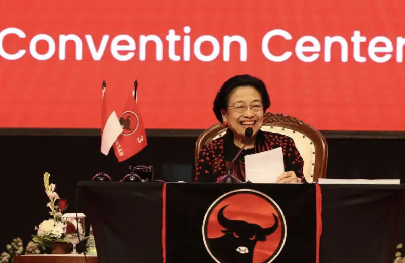 ▲前總統暨鬥爭派民主黨黨魁美加華蒂（Megawati Sukarnoputri）強調黨將以人民利益為優先，並持續扮演國家發展的平衡力量。（圖／翻攝自PDI-P官網）
