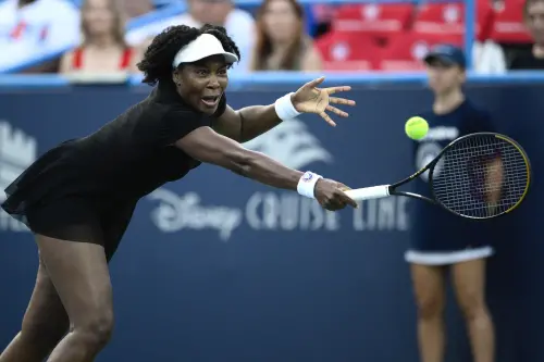 ▲45歲的美國傳奇老將大威廉絲（Venus Williams），重出江湖回歸美網，成為自1981年以來最年長的參賽選手。（圖／美聯社／達志影像）