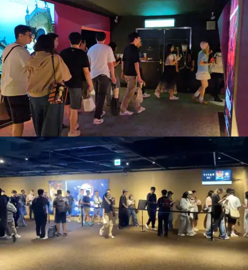 ▲威秀影城深夜超熱鬧，鐵粉不睡覺直奔戲院觀影《劇場版「鬼滅之刃」無限城篇 第一章：猗窩座再襲》（圖／威秀影城）