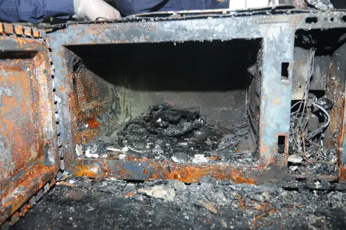 ▲微波爐,微波爐燃燒（圖／台北市消防局提供119.gov.taipei）