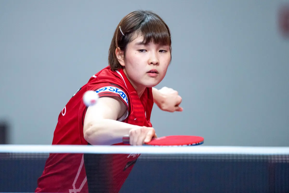 ▲WTT橫濱冠軍賽女單32強賽事中，日本削球名將橋本帆乃香以直落三局11：2、11：4、11：8擊敗台灣老將鄭怡靜，強勢晉級16強。（圖／美聯社／達志影像）