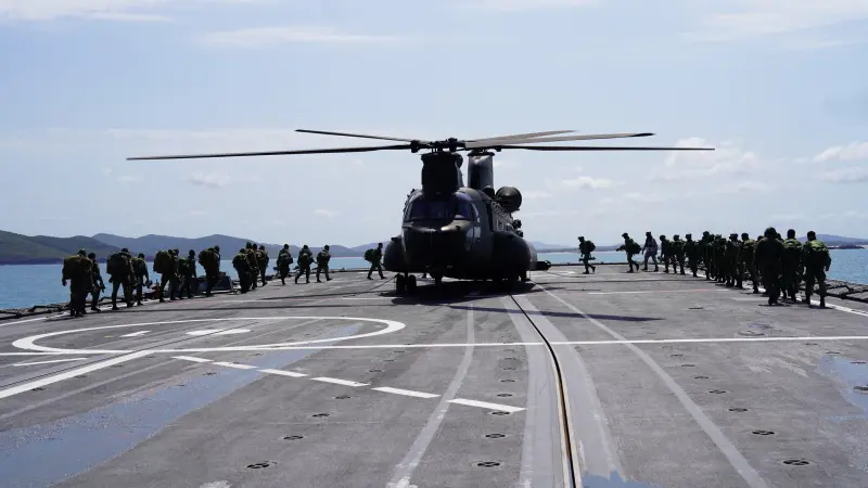 ▲兵推顯示，若台灣遭中共封鎖海空，新加坡將是東南亞僑胞撤離的關鍵。圖為新加坡軍隊。（圖／翻攝自新家海軍臉書／Republic of Singapore Navy）