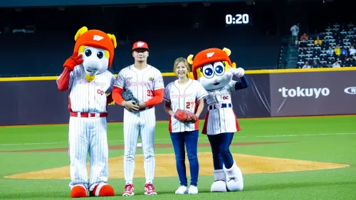 ▲威德亞太區執行副總 Maria 親臨現場，擔任開球嘉賓，展現企業對體育的實質支持。（圖／）