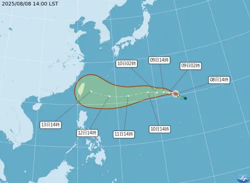 楊柳颱風路徑成爆頭颱！有機會「登陸台灣」　海陸警預估時間出爐
