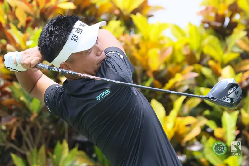 ▲洪健堯以三回合207桿(-9)以3桿領先進入決勝回合(圖／TPGA提供) 