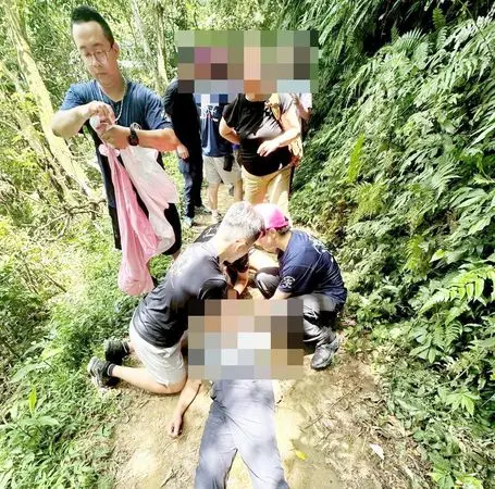 難過的父親節...73歲翁龍潭爬山身體不適倒地　7消防員搶救仍不治
