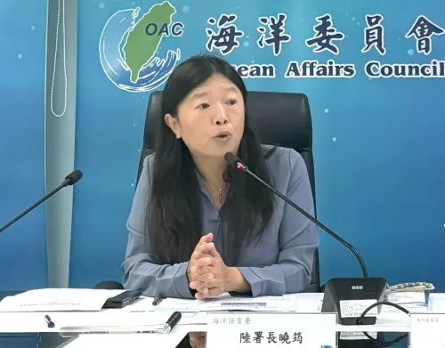 ▲海洋保育署署長陸曉筠致詞。(圖／海洋保育署提供)