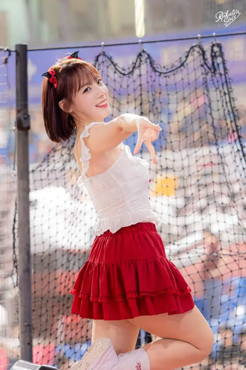 ▲河智媛向粉絲們喊話：「永遠健康幸福！」（圖／樂天桃猿提供）