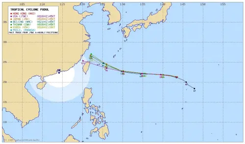楊柳颱風有機會停班課？各國預測路徑曝：有登陸可能、風切是關鍵
