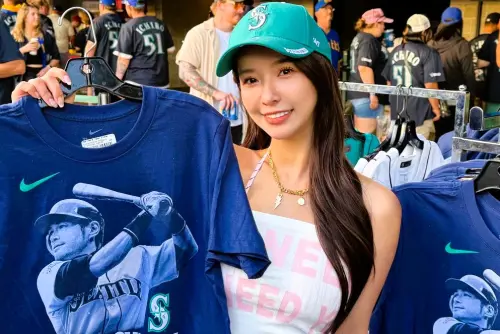 ▲富邦啦啦隊禾羽赴西雅圖觀賽。(圖/承信運動行銷提供)