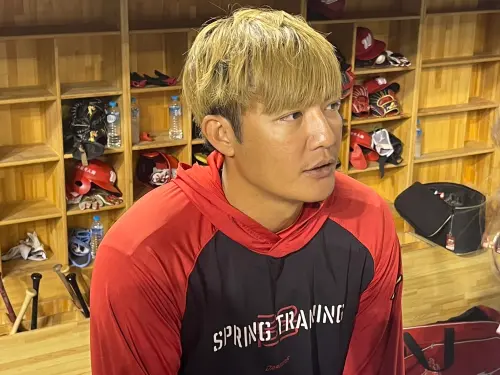 ▲在鄧愷威今日奪勝之前，上一位在大聯盟拿到勝投的是2019年的王維中，他今日賽前也談到大聯盟生涯，並祝福鄧愷威就此站穩大聯盟。（圖／記者林子翔攝）