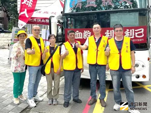 ▲高雄市鳳山區文山地區各里舉辦捐血活動，以紓解血荒。(圖／記者黃守作攝，2025.08.09) 