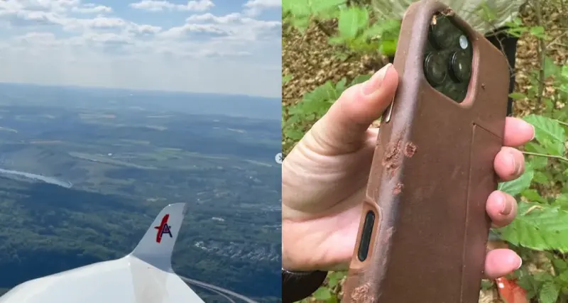 有開飛行模式？！iPhone從800公尺高空墜落　毫髮無損她驚呆