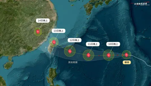 楊柳颱風挑戰中颱！登陸機會猛增　「路徑估穿越北台灣」時間點曝
