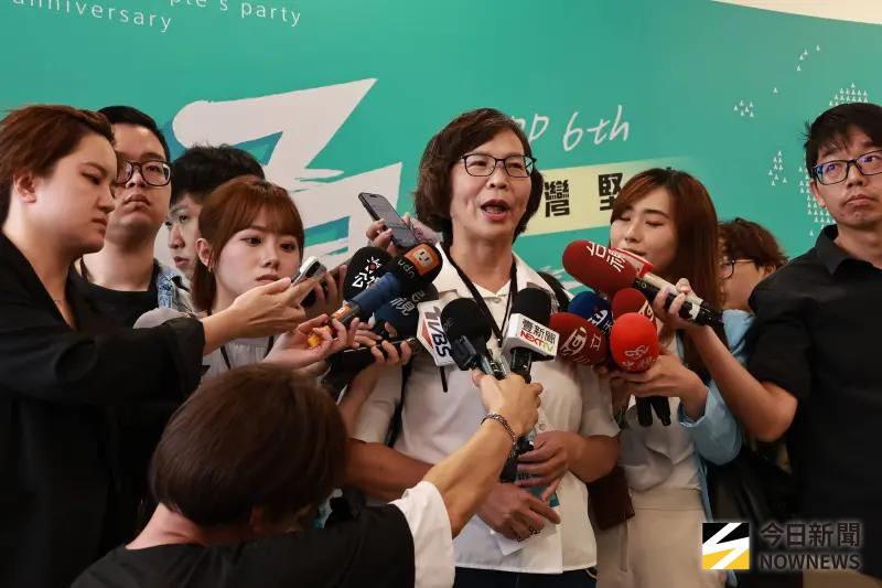 ▲民眾黨前立委蔡壁如出席黨代表大會，並強調「2年條款」是柯文哲的「願望清單」。（圖／記者吳翊緁攝，2025.08.10）