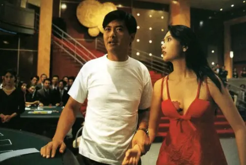 ▲周潤發（左）和邱淑貞（右）在《賭神2》也有對手戲。（圖／摘自IMDb）