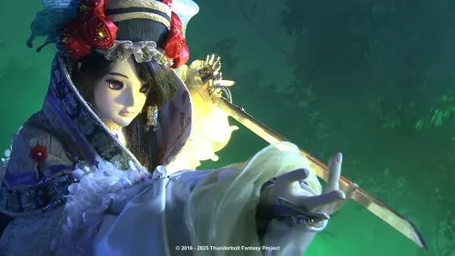 ▲《Thunderbolt Fantasy 東離劍遊紀》女主角丹霏擁有日系大眼和纖細手腕。（圖片提供：ANIMAX）