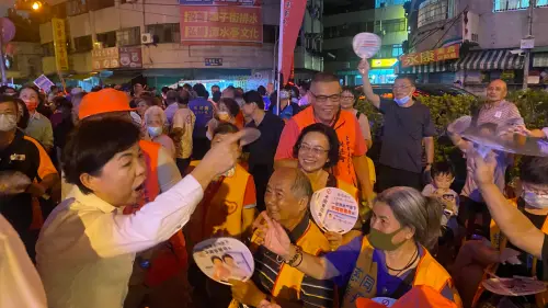 ▲立委楊瓊瓔昨晚在潭水亭觀音媽廟舉辦造勢晚會。（圖／楊瓊瓔服務處提供，2025.08.10）