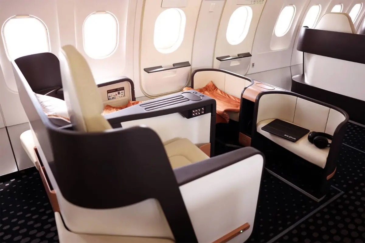 ▲全球唯二、馬爾地夫首創的全商務艙服務型航空公司 Beond Airline。（圖／Beond Airline提供）