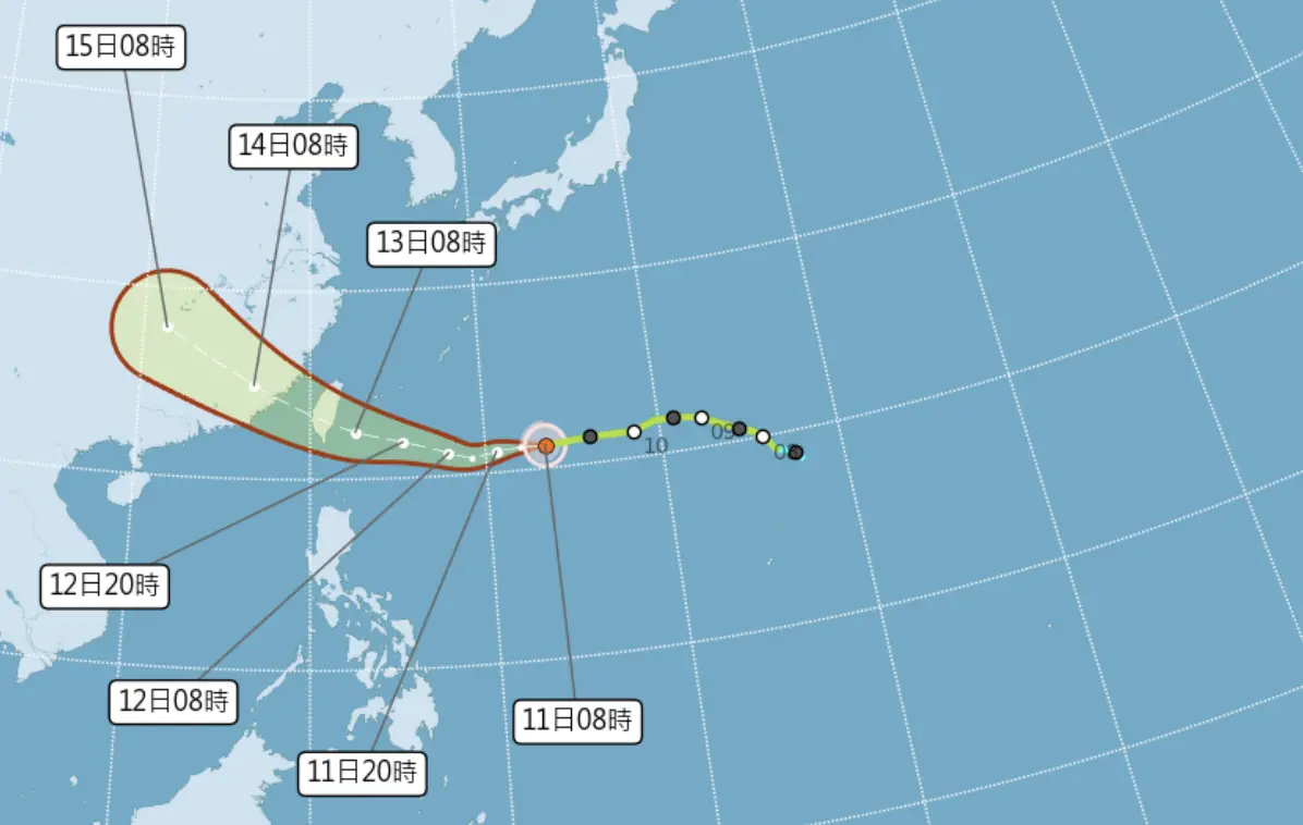 ▲楊柳颱風逼近，善用颱風洪水相關保險，保障自身財產安。（圖／中央氣象署cwa.gov.tw）