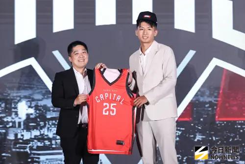 ▲台北台新戰神第四順位選進謝銘駿。（圖／記者朱永強攝，2025.08.11）