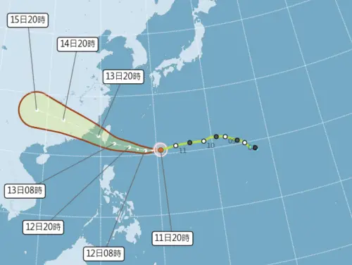天氣預報／楊柳颱風直撲台！氣象署將發陸上警報　週三迎強風暴雨

