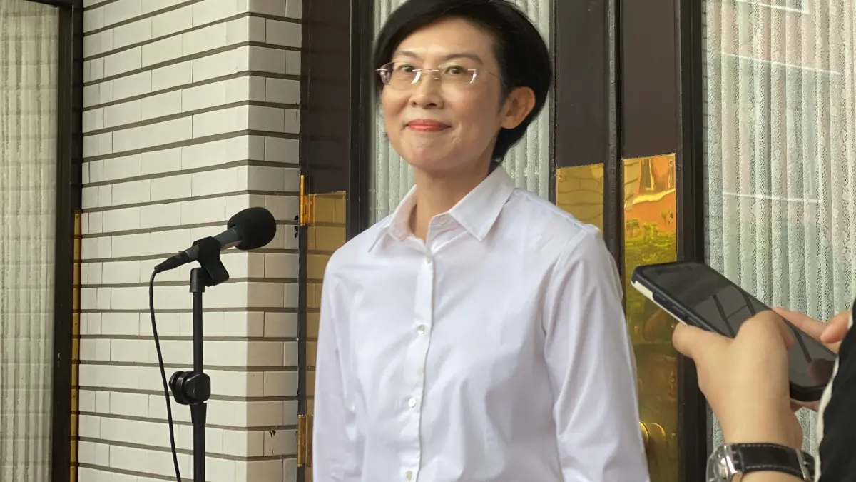 ▲民進黨立委林岱樺遭週刊踢爆，親密喊住持釋煌智「老公」。（圖／記者陳威叡攝）