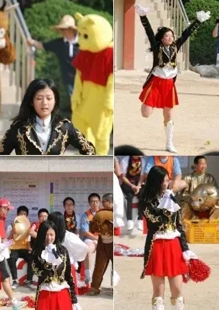 ▲▼普美曾是啦啦隊隊長，「旋轉後踢」跟「風車旋轉」都難不倒她。（圖／無限挑戰、TV-People YouTube）