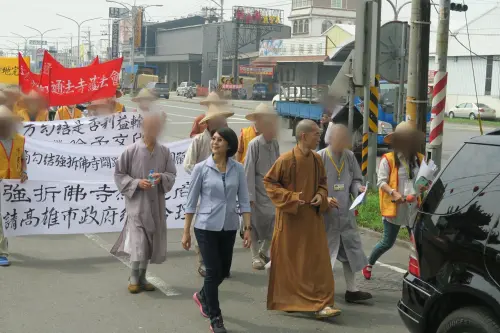 ▲林岱樺的父親林三郎過世後停靈在通法寺，釋煌智以林三郎為名成立基金會，卻因為讓員工輔選林岱樺而涉嫌背信與公益侵占罪。（圖／翻攝臉書）
