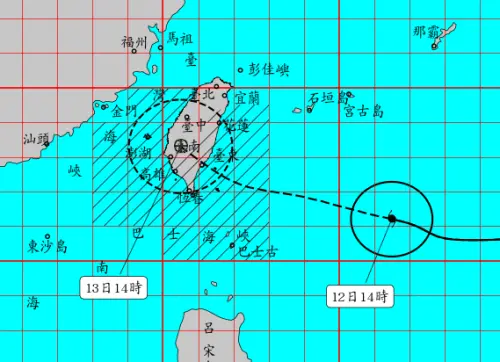 楊柳颱風發布陸警！第一波「花東高屏」進入警戒區　風雨今晚抵達
