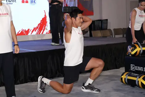 ▲楊一展近期參加健身實境秀節目，坦言節目很有挑戰性，但他依舊熱愛運動，現在更是有氧、無氧運動雙管齊下。（圖／記者陳明安攝影）