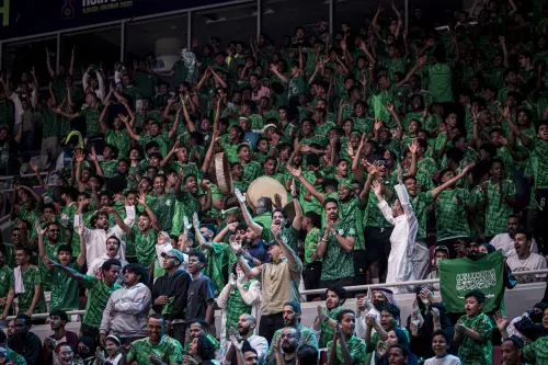 ▲沙烏地阿拉伯末節一度領先6分，讓現場球迷陷入沸騰。（圖／取自FIBA亞洲盃官網，www.fiba.basketball）