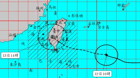 直播／楊柳颱風明午登陸台東！5縣市停班課達標　氣象署17:40說明