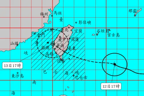 楊柳颱風強度提升！氣象署：明中午登陸傍晚出海　大台北率先有雨

