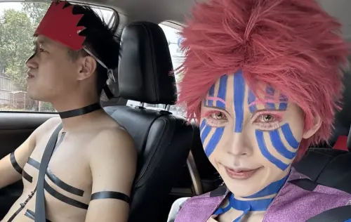 YTR牛排一家扮猗窩座看《鬼滅無限城》！妻砸3000神還原粉絲讚爆
