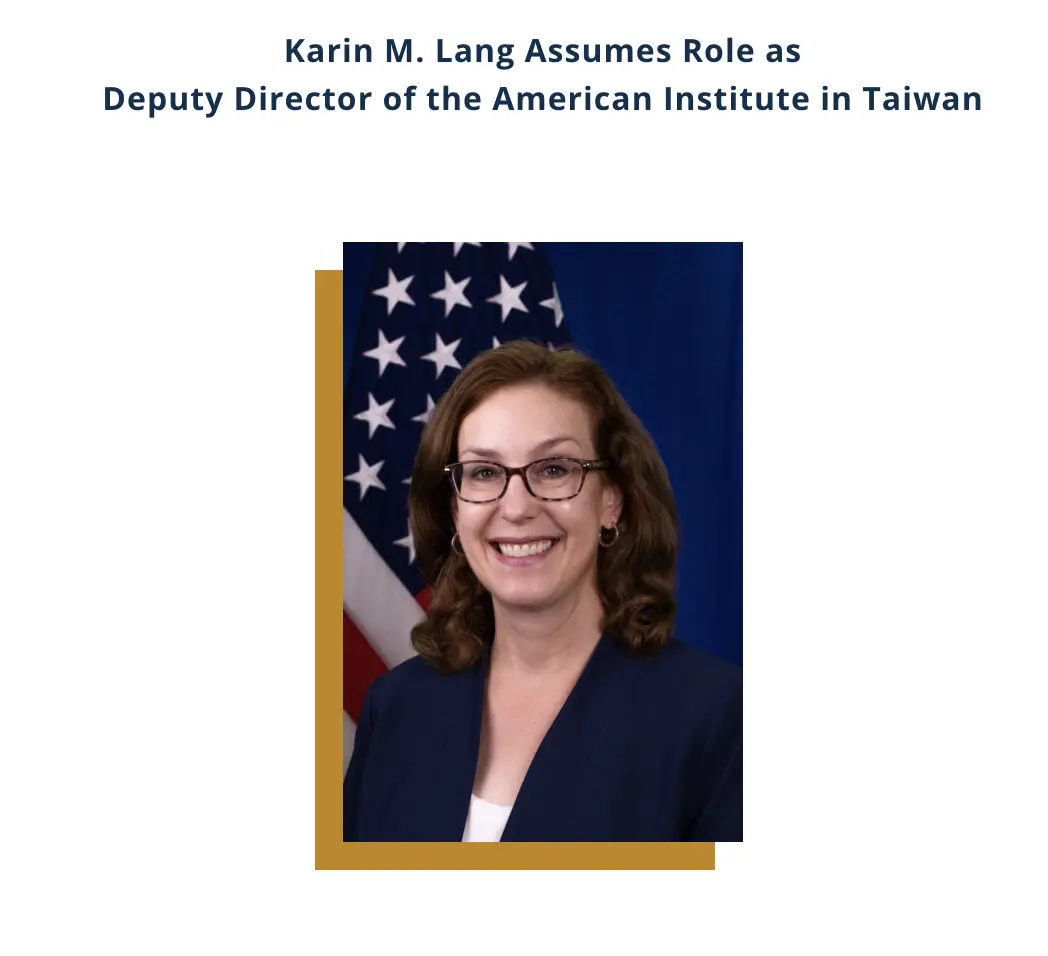 ▲AIT台北辦事處宣布，資深外交官梁凱雯（Karin M. Lang）正式就任副處長一職。（圖／翻攝自AIT網站）