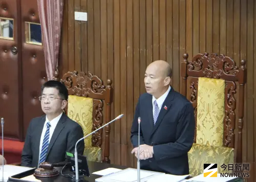 ▲行政院長卓榮泰赴立院專報台下卻沒有立委，立法院長韓國瑜怒喊太不像話。（圖／記者呂炯昌攝，2025.08.12）