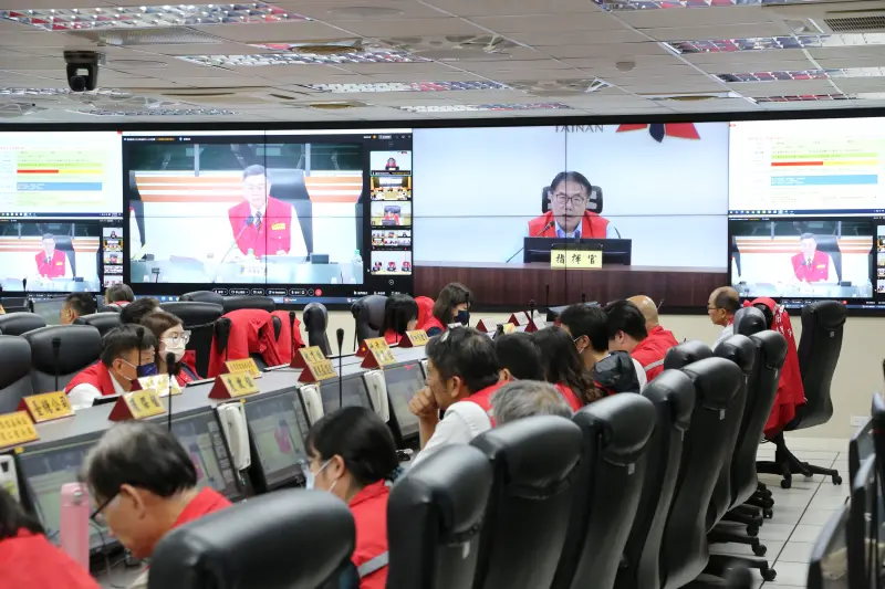    ▲楊柳颱風來襲，台南市嚴陣以待。（圖／台南市政府提供）  