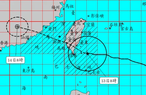 楊柳颱風將登陸！下午「台北風力」恐達停班課標準　氣象署示警了
