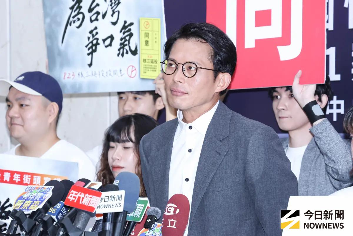 ▲民眾黨主席黃國昌表態參選新北市長。（圖／記者朱永強攝，2025,08.13）