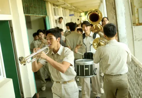 ▲即將在台上映的新片《進行曲》，由幾位新生代鮮肉男星主演。（圖／海鵬提供）