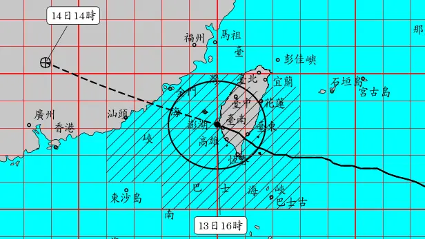 直播／楊柳颱風從台南出海！最快明晨解海陸警　氣象署17:40說明