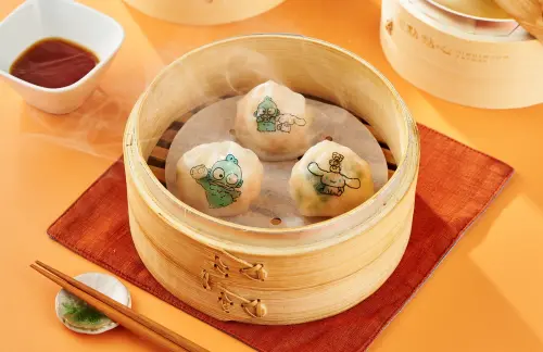 ▲點點心X三麗鷗「櫛瓜鮮蝦餃」158元／3入。（圖／點點心台灣提供）