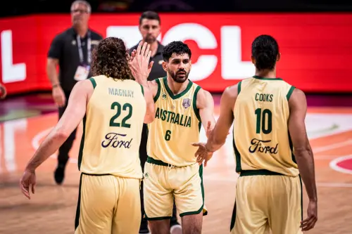 ▲澳洲首節打出29：12的攻勢，就此揚長而去，底定勝利。（圖／取自FIBA亞洲盃官網）